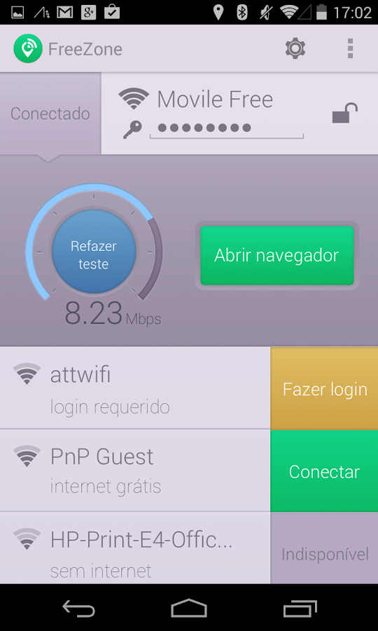 Free Zone Scanner WiFi Grátis - screenshot