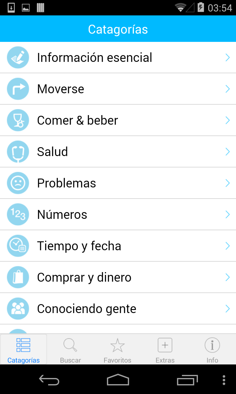 Android application Italian Translation with Audio screenshort