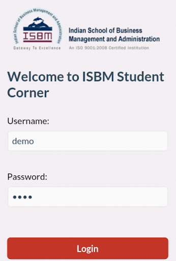 ISBM Student App