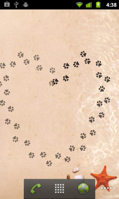 Android application Footprint Live Wallpaper screenshort
