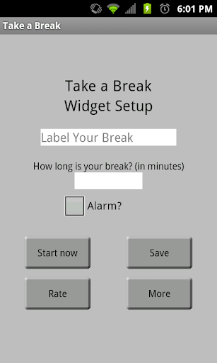 Take A Break Widget