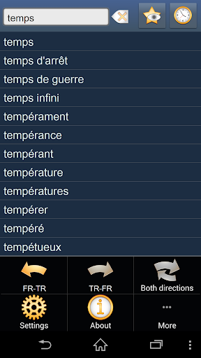 French Turkish dictionary +