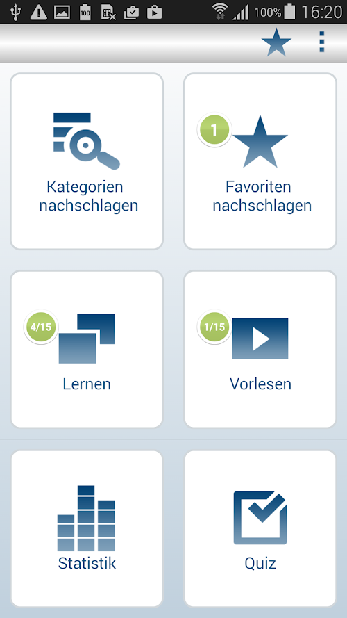 Android application Klett Caminos A1 Deu/Spa screenshort