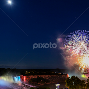 Fireworks over Niagara by Brian Kerr - City,  Street & Park Night