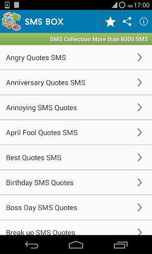 SMS BOX Quotes felicitation