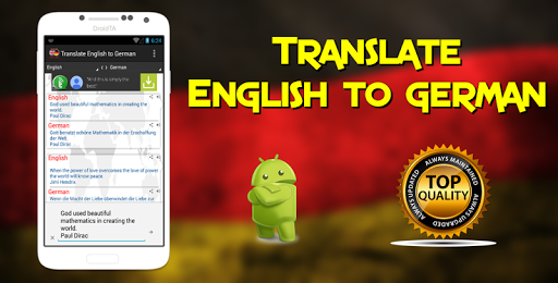Translate English to German