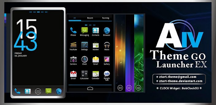 Android4 Theme GO Launcher EX v1.0