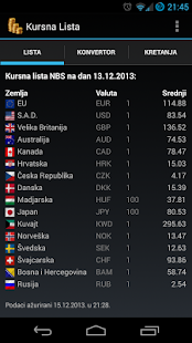 Kursna Lista - Srbija Screenshots 0