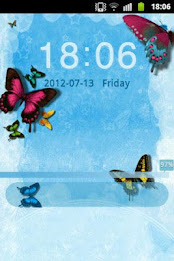 Téma Modrý motýl GO Locker poster 1