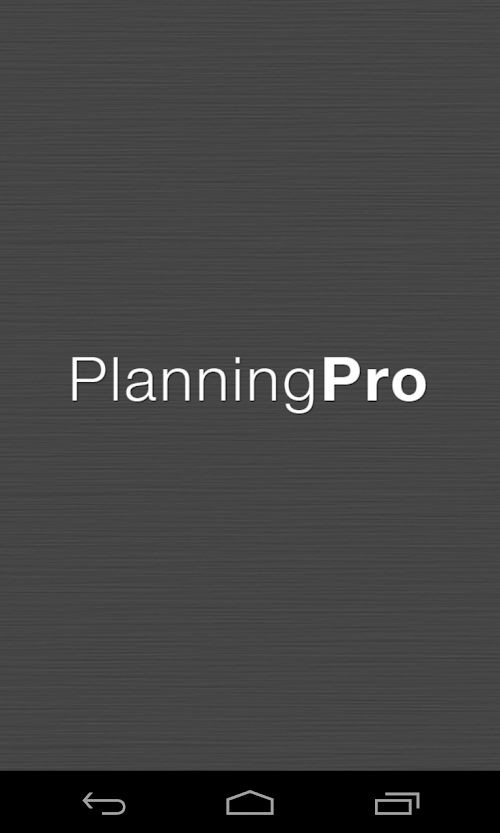 Android application Planning Pro screenshort