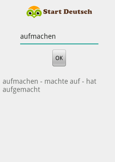Start Deutsch Verb Screen 2