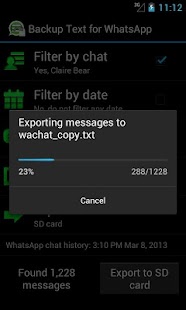 Backup Text for Whats - screenshot thumbnail
