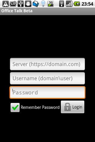 Android application Office Talk screenshort