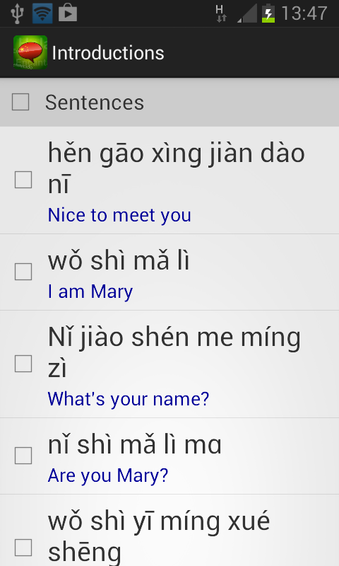 Learn Chinese Phrasebook Full Screen 2