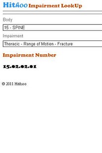 Free Download HitHoo Impairment LookUp APK for PC