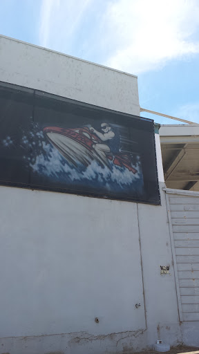 Mural of a Sea Doo Waverunner