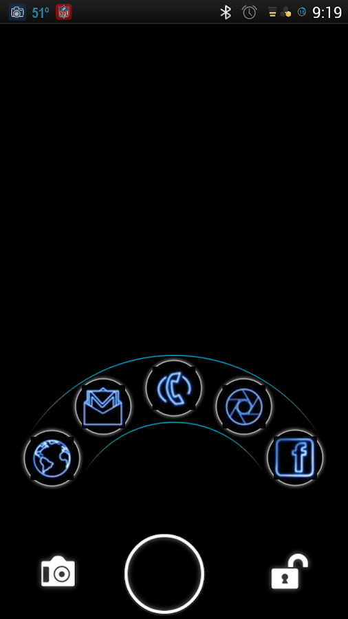 Neon Blue GO Launcher Themes - screenshot