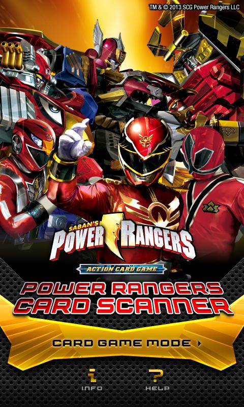 POWER RANGERS CARD SCANNER Screen 1