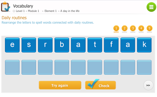 Langlia Vocabulary