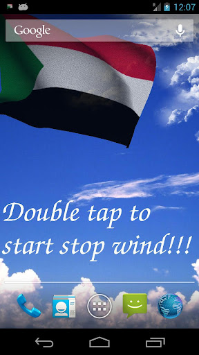 3D Sudan Flag Live Wallpaper +