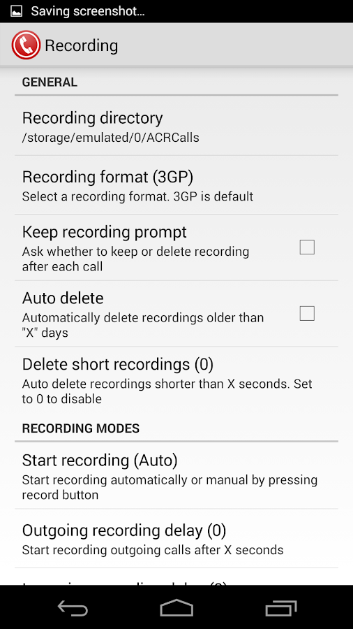Call Recorder - ACR - screenshot