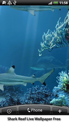 Shark Reef Live Wallpaper Freeのおすすめ画像1