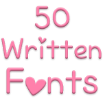 Cover Image of Download Fonts for FlipFont 50 Written 3.0.18 APK