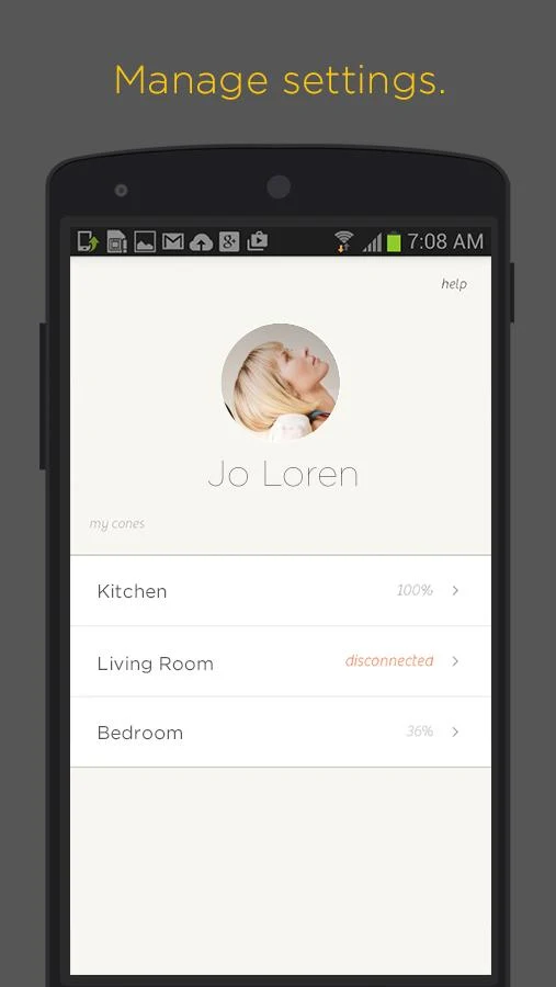 Aether Cone Companion App - screenshot