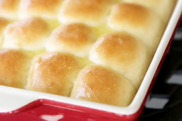 Butter-Topped One Hour Dinner Rolls