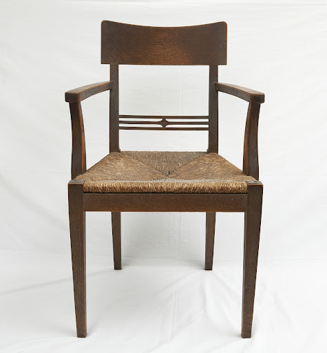 Oak arm chair, one in set of six