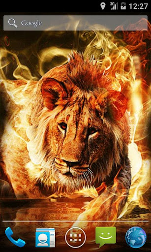 Fire Lion Live Wallpaper