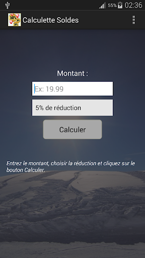 Calculette Soldes Shopping