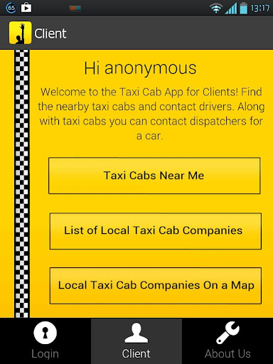 Taxi App for Clients