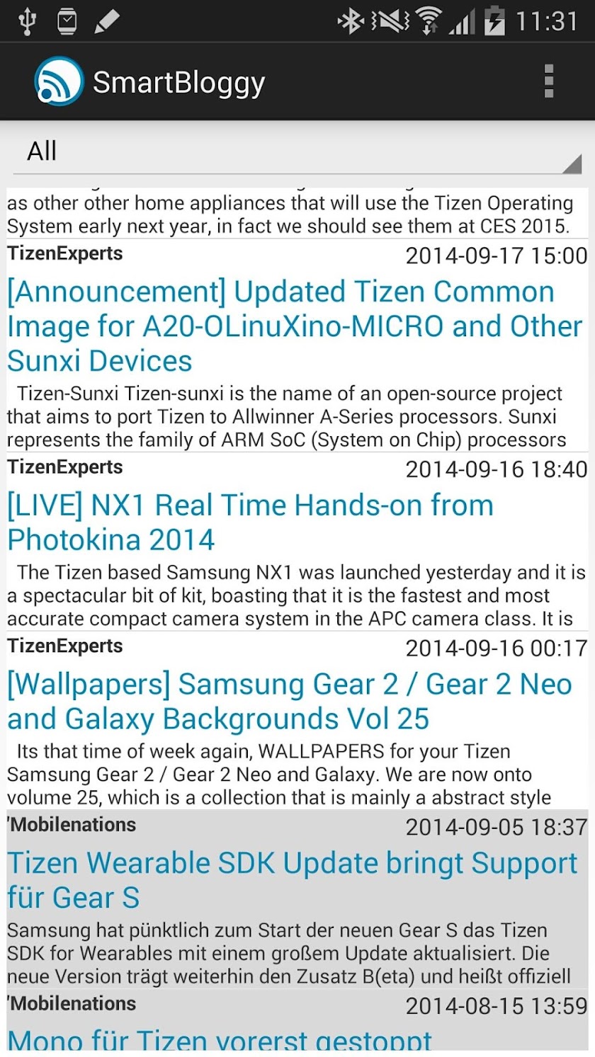 SmartBloggy Screen 1