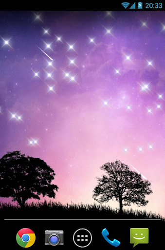 Meteor Shower Live Wallpaper