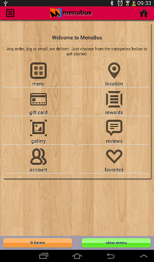 Menubus Food Ordering App