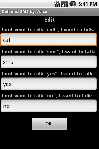 Call &amp; SMS by Voice PRO Screen 3