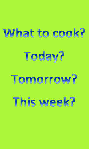 What to Cook - limited