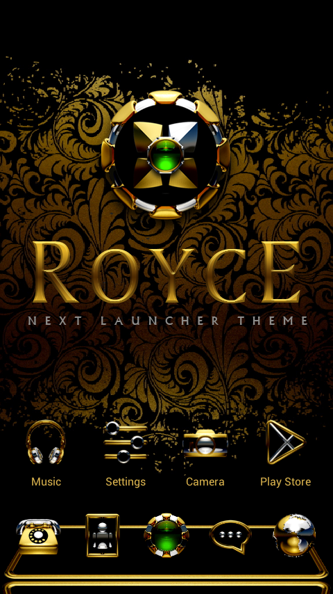 Android application Next Launcher Theme ROYCE 3D screenshort