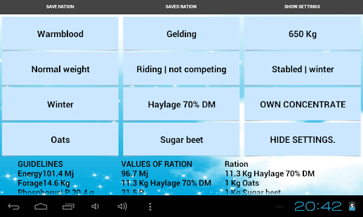 HORSE NUTRITION PRO Screenshots 1