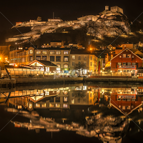Halden City by Johannes Mikkelsen - City,  Street & Park Night