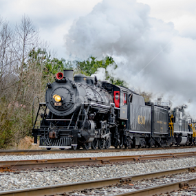 Chuggin' Along by Bokeh Phototography - Transportation Trains