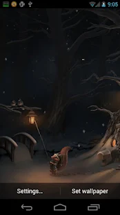 動態壁紙的第一場雪
