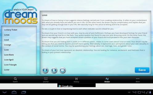 Download DreamMoods Dictionary (Tablet) APK for Android