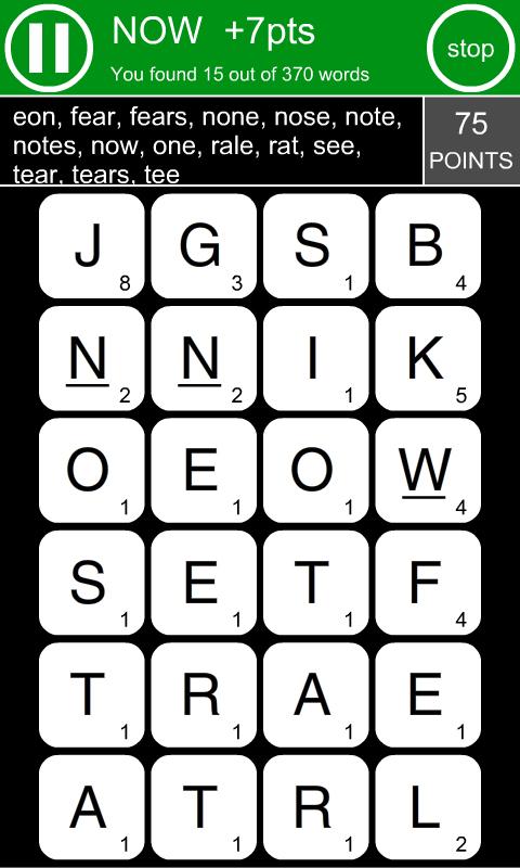 Word ZigZag Screen 3