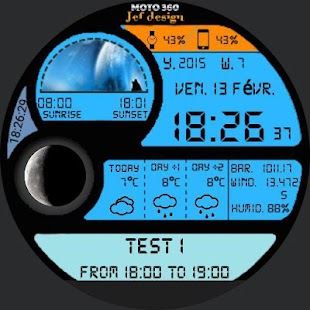 JefDesign Weather Watchface Screenshots 2