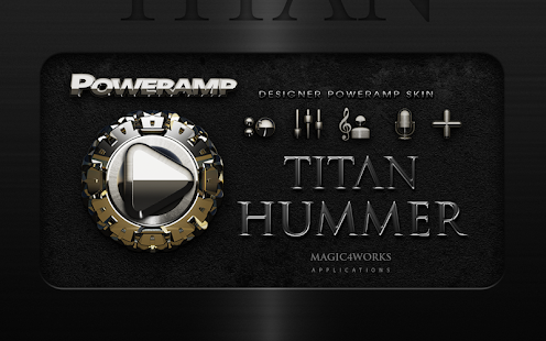 Poweramp skin theme Hummer HD