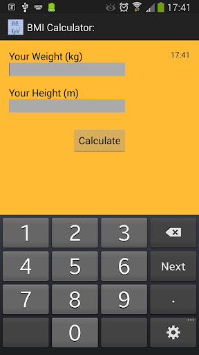 Body Mass Index Calculator