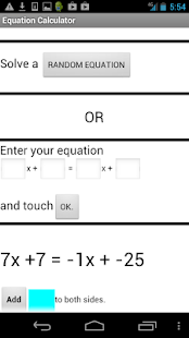 Algebra Equation Helper Screenshots 0