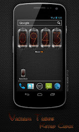 Retro clock. Nixie. Widget poster 1